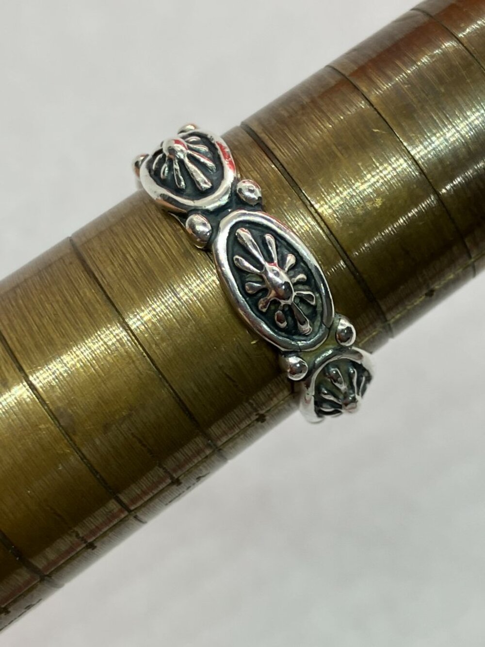 Carolyn Pollack Relios 925 Sterling Concho Band Ring Southwestern Size 9 - Picture 3 of 5